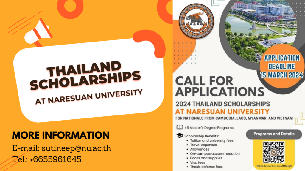 Thailand Scholarships at NU2024